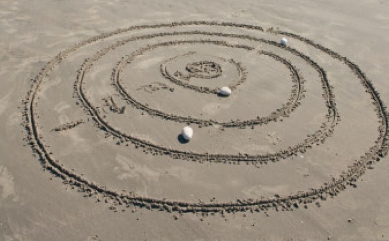 Photograph, Landscape, White, Photography, Sand, Circle, Space, Spiral, Silver, Aerial photography, 