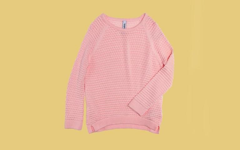 Product, Yellow, Sleeve, Collar, Textile, Pink, Magenta, Sweater, Pattern, Baby & toddler clothing, 