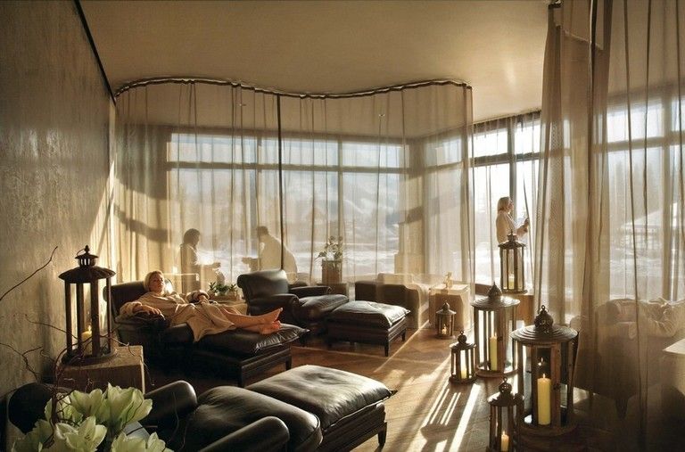 Interior design, Room, Floor, Couch, Living room, Interior design, Flooring, Lamp, Window treatment, Home, 
