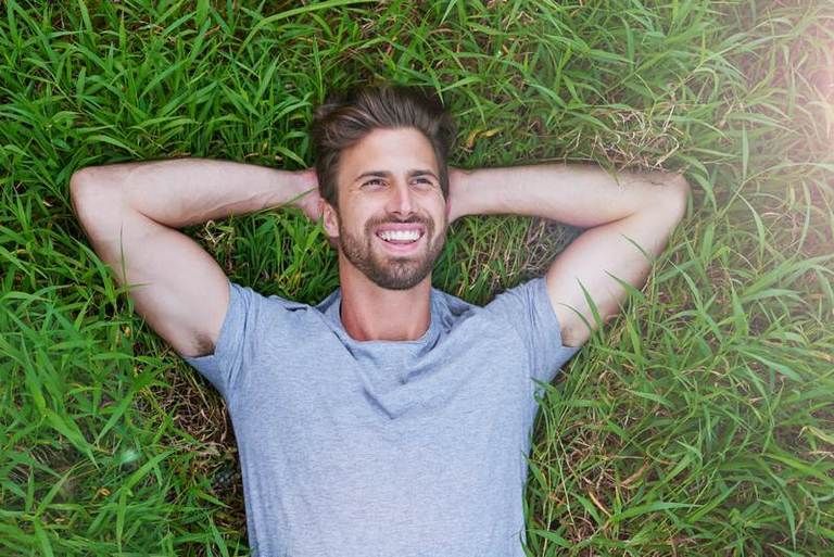 Mouth, Grass, Sleeve, Skin, Shoulder, Happy, People in nature, Jaw, Organ, Neck, 
