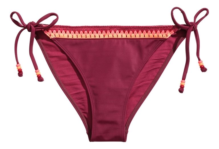 Brown, Textile, Red, Line, Maroon, Orange, Carmine, Undergarment, Symmetry, Swimsuit bottom, 