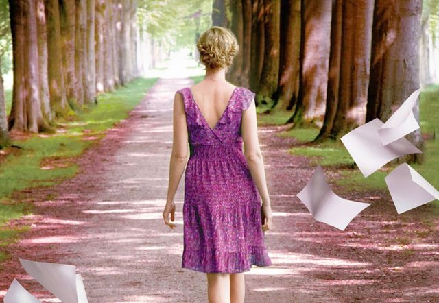 Clothing, Dress, Green, Human body, Shoulder, Magenta, One-piece garment, Purple, Waist, Cocktail dress, 