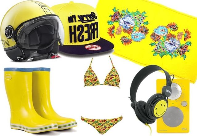 Yellow, Personal protective equipment, Cap, Sports gear, Headgear, Helmet, Costume accessory, Baseball cap, Audio accessory, Boot, 