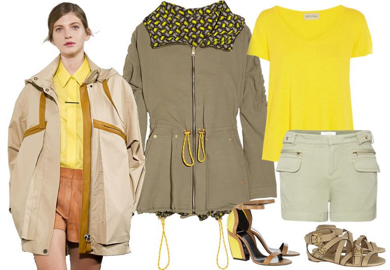 Yellow, Product, Sleeve, Collar, Textile, Pattern, Style, Fashion, Tan, Khaki, 