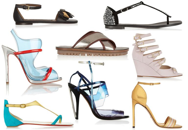 Eyewear, Footwear, Blue, Product, Brown, Sandal, White, High heels, Style, Tan, 