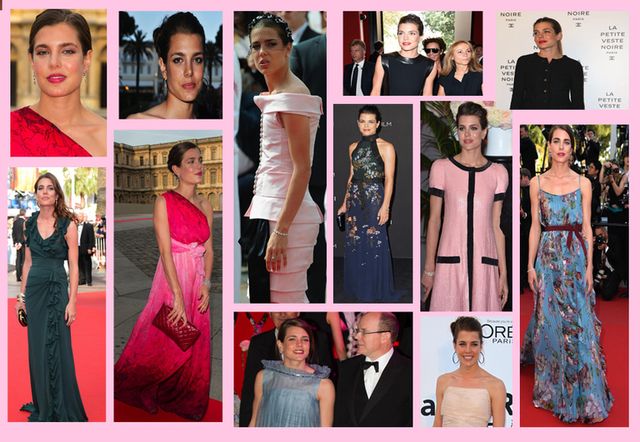 Clothing, Dress, Red, Formal wear, Pink, Style, Waist, Magenta, Pattern, Collage, 
