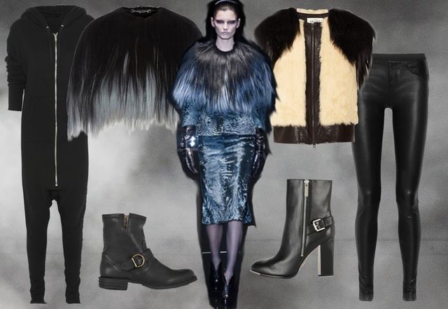 Textile, Outerwear, Fur clothing, Leather, Fashion, Natural material, Animal product, Boot, Fur, Fashion design, 