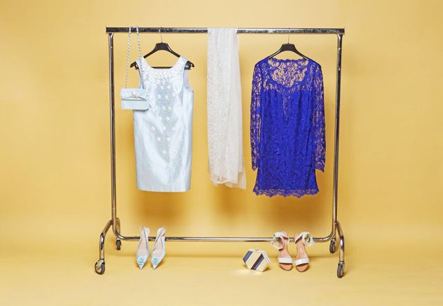 Clothes hanger, Electric blue, One-piece garment, Cobalt blue, Aqua, Day dress, Fashion design, Home accessories, Silver, Pattern, 