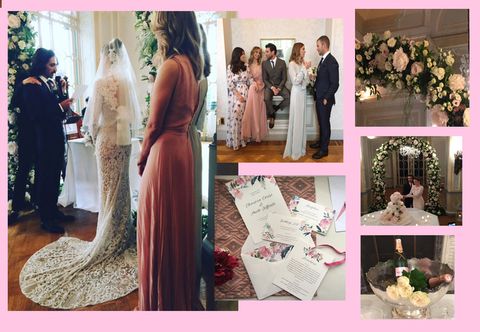 Clothing, Petal, Event, Bridal clothing, Coat, Dress, Textile, Suit, Photograph, Wedding dress, 