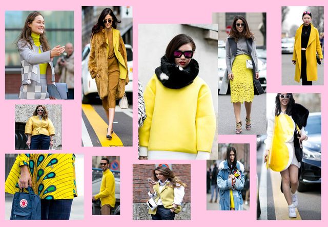 Yellow, Sleeve, Textile, Style, Pattern, Street fashion, Collage, Fashion, Bag, Costume, 