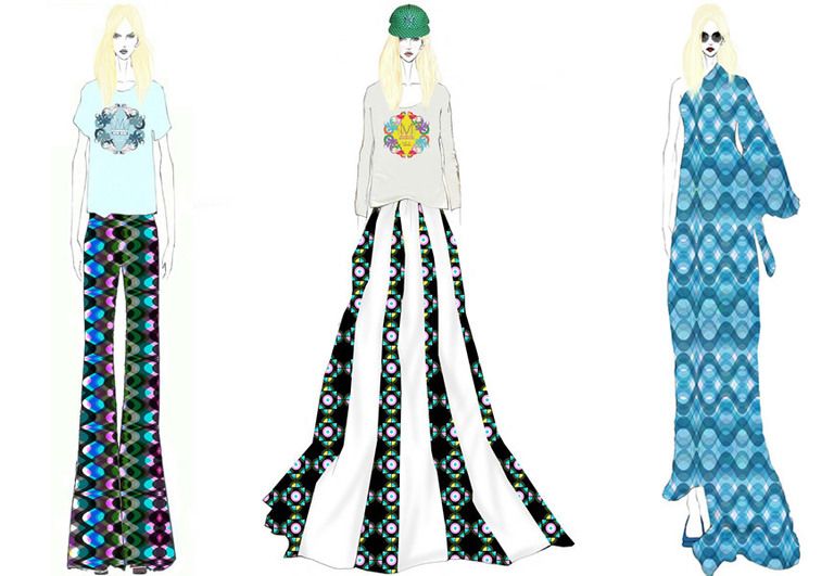 White, Standing, Style, Aqua, Fashion, Pattern, Azure, Teal, Costume design, Turquoise, 