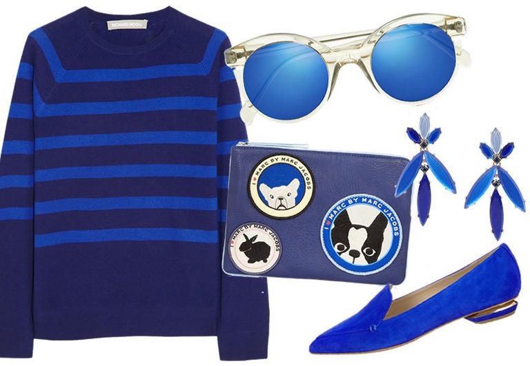 Eyewear, Blue, Sleeve, Collar, Electric blue, Sunglasses, Goggles, Azure, Cobalt blue, Eye glass accessory, 