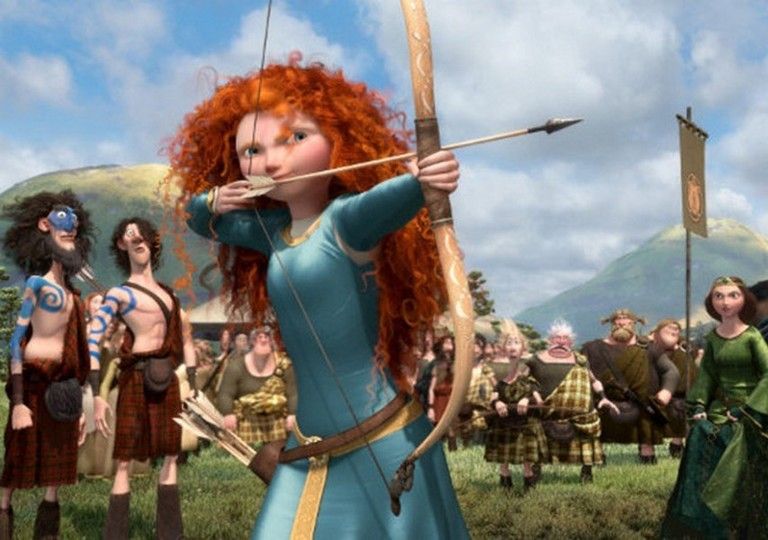 Fictional character, Animation, Cg artwork, Costume, Red hair, Long hair, Action-adventure game, Viking, Fiction, Video game software, 