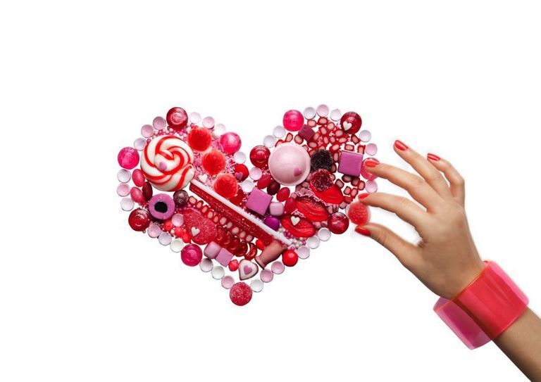 Red, Hand, Petal, Magenta, Nail, Heart, Cut flowers, Love, Artificial flower, Fruit, 