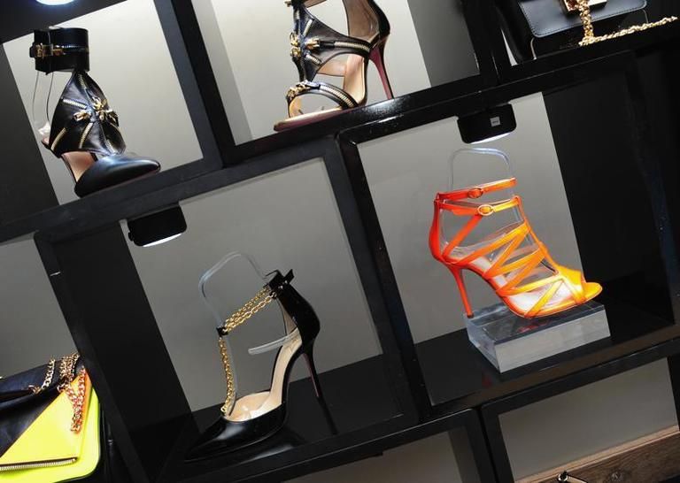 Carmine, Fashion, Collection, High heels, Shoe store, Sandal, Shoe organizer, Fashion design, Leather, Boot, 
