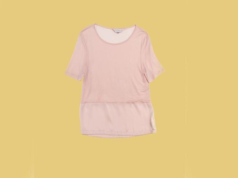Sleeve, Shoulder, Baby & toddler clothing, Neck, Peach, Lavender, Active shirt, Illustration, Blouse, Pattern, 