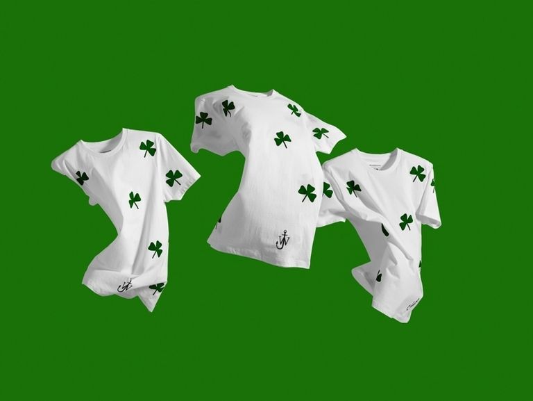 Green, White, Illustration, Active shirt, Graphics, Symbol, 