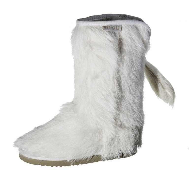 Boot, Grey, Beige, Natural material, Costume accessory, Fur, Silver, Sock, Animal product, Snow boot, 