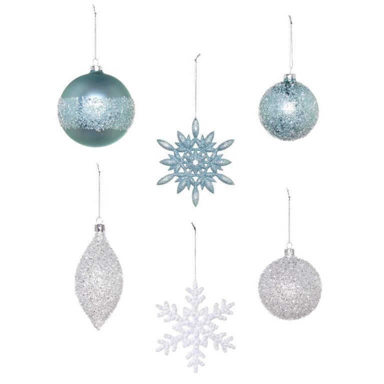 Blue, Christmas decoration, Christmas ornament, Holiday ornament, Earrings, Teal, Natural material, Aqua, Azure, Ornament, 