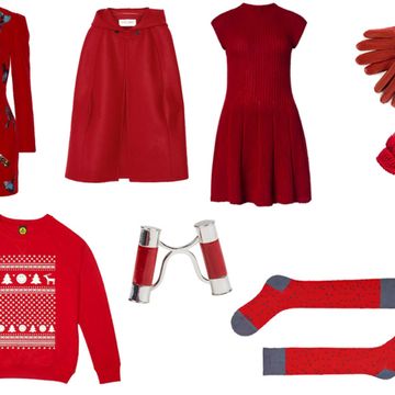 Sleeve, Red, Textile, Pattern, White, Carmine, Fashion, Sweater, Dress, Maroon, 