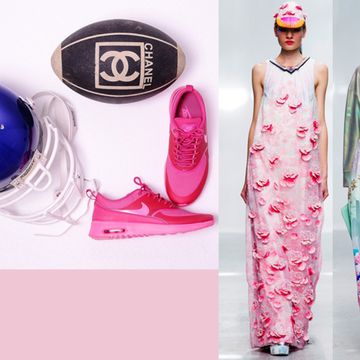 Pink, Style, Purple, Violet, Magenta, Street fashion, Helmet, Teal, Waist, Sphere, 