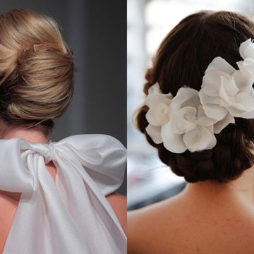 Hair, Hairstyle, Forehead, Shoulder, Style, Hair accessory, Bridal accessory, Neck, Back, Long hair, 