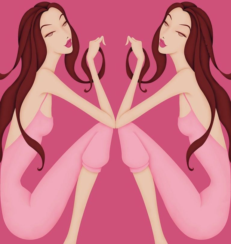 Pink, Long hair, Muscle, Brown hair, Peach, Illustration, Animation, Graphics, Drawing, Clip art, 