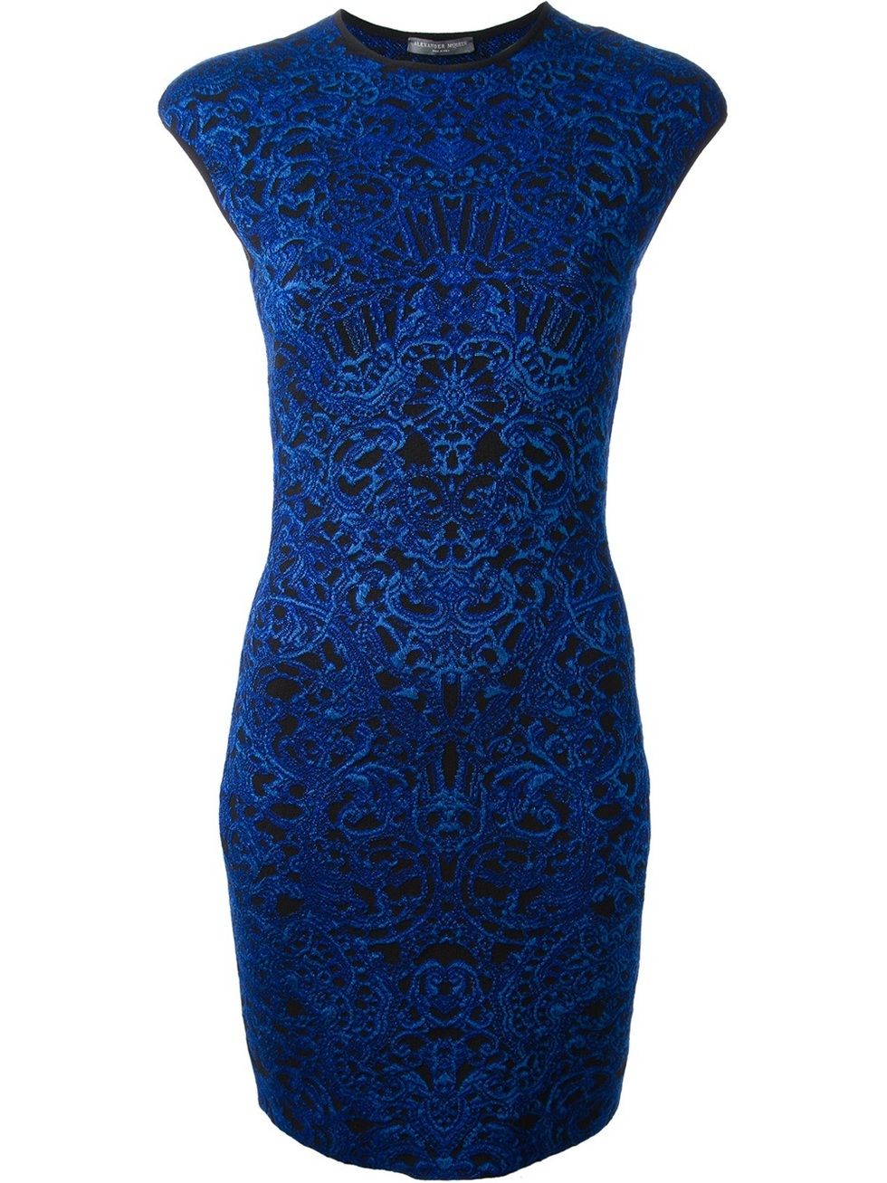 Blue, Pattern, One-piece garment, Dress, Electric blue, Cobalt blue, Aqua, Day dress, Pattern, Fashion design, 