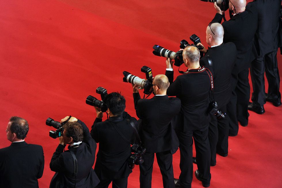 Red, Interaction, Carpet, Red carpet, Premiere, Camera operator, Camera, 