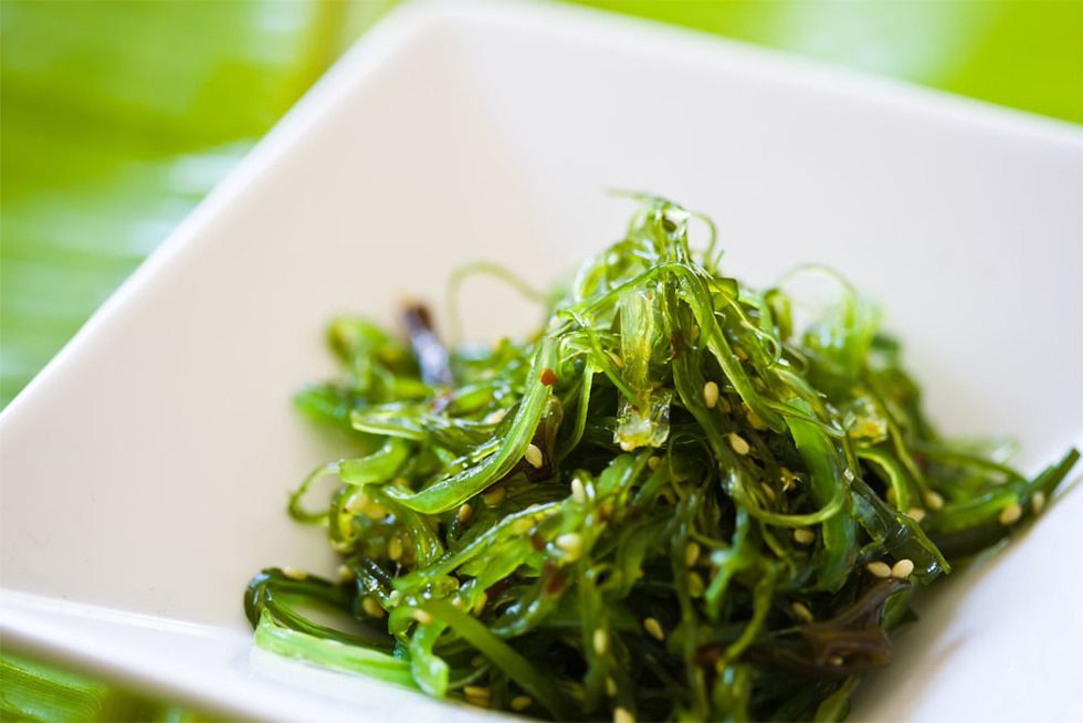 Green, Food, Ingredient, Cuisine, Produce, Namul, Vegetarian food, Seaweed, Recipe, Algae, 