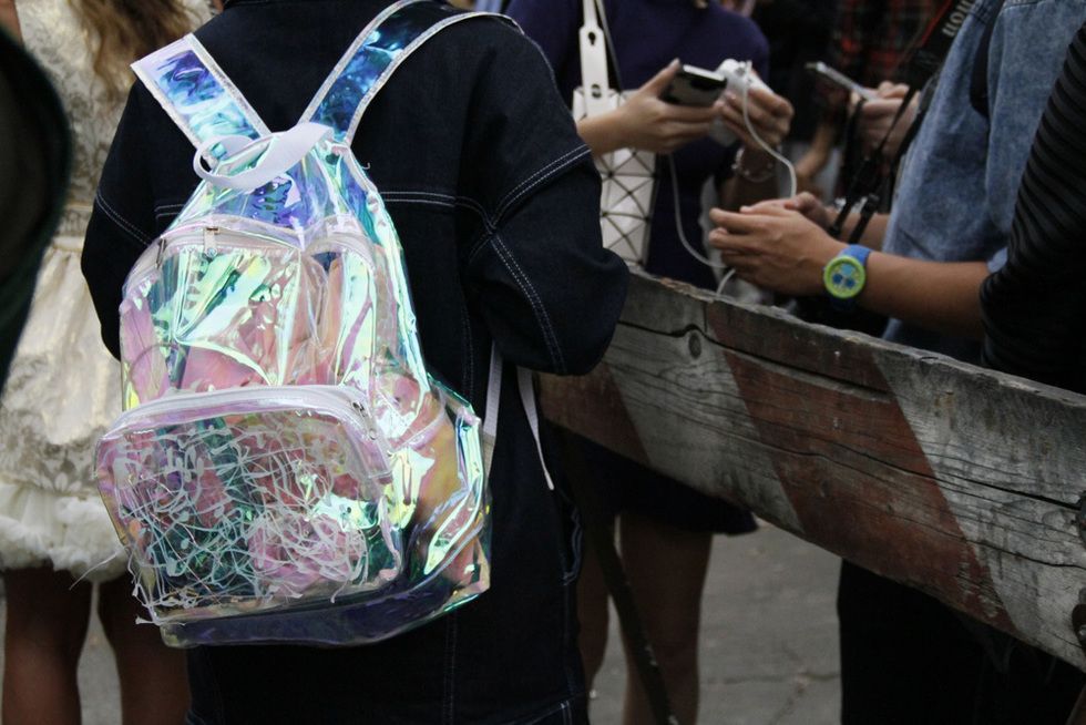 Bag, Street fashion, Luggage and bags, Shoulder bag, Bracelet, Watch, Plastic bag, Tote bag, 