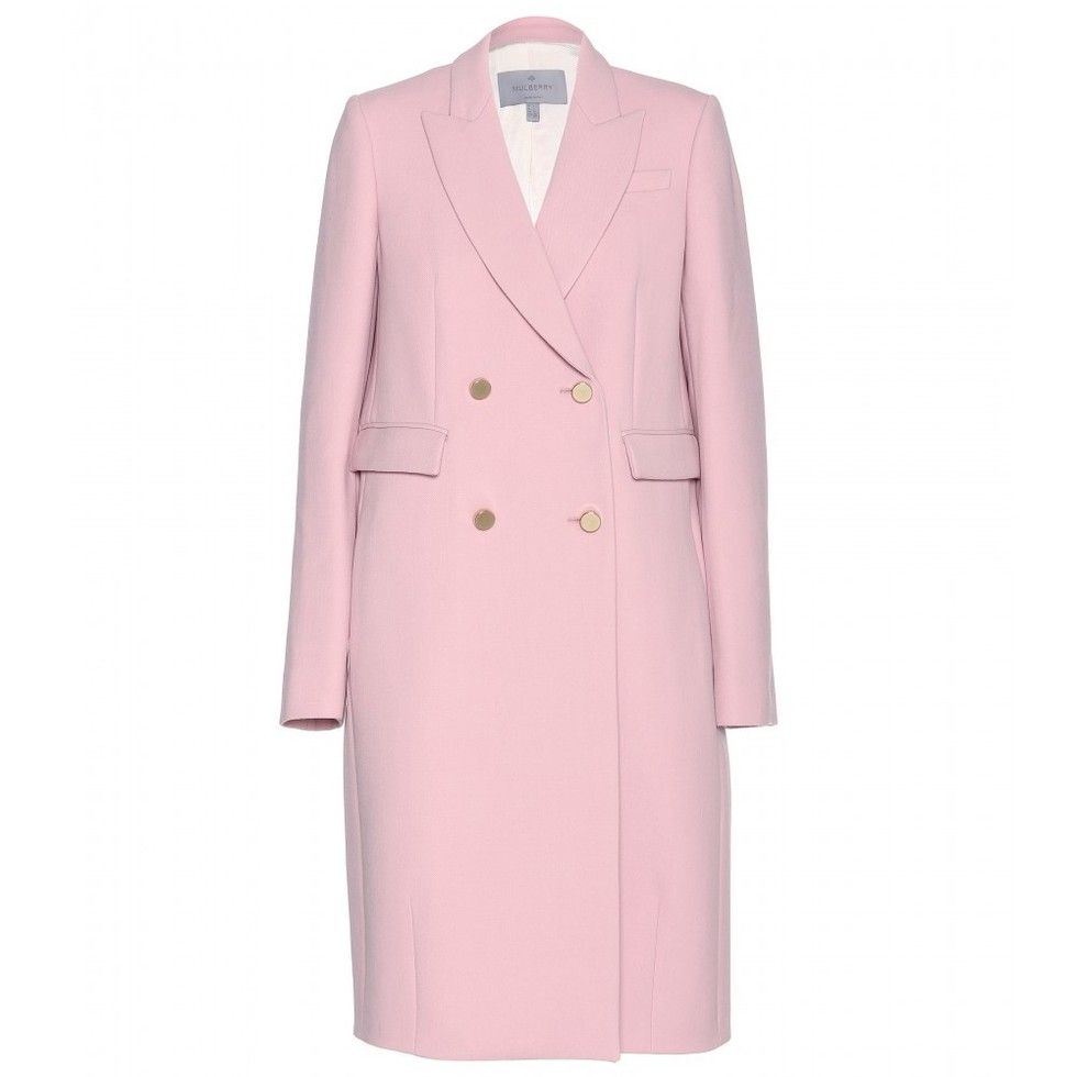 Clothing, Coat, Dress shirt, Collar, Sleeve, Textile, Outerwear, Pink, Formal wear, Blazer, 