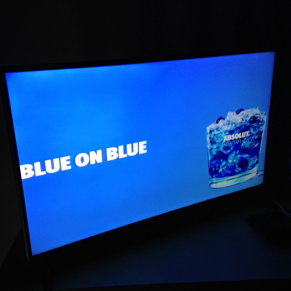 Electric blue, Display device, Majorelle blue, Azure, Cobalt blue, Aqua, Multimedia, Brand, Advertising, Graphics, 