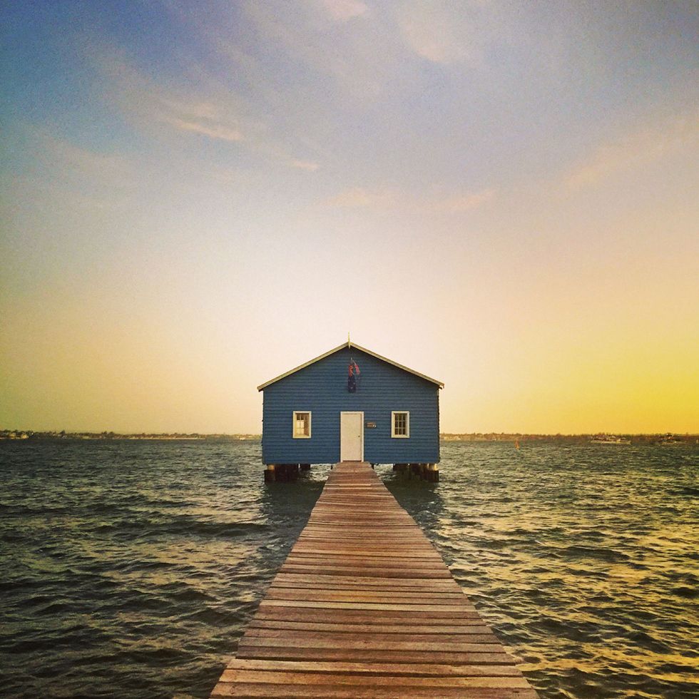 Wood, Dusk, Horizon, Atmosphere, Evening, Ocean, House, Sunlight, Dock, Sea, 