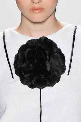 Hairstyle, White, Style, Neck, Black, Grey, Artificial flower, Monochrome photography, Silver, Body jewelry, 