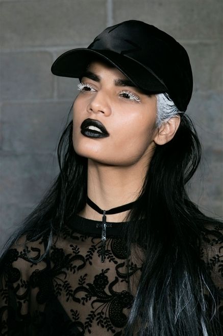 Clothing, Nose, Lip, Mouth, Cap, Style, Fashion accessory, Jewellery, Black hair, Headgear, 