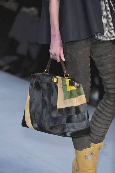 Brown, Yellow, Green, Bag, Textile, Joint, Outerwear, Pattern, Fashion accessory, Style, 