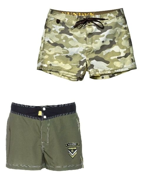 Camouflage, Product, Military camouflage, Green, Pattern, Uniform, Khaki, board short, Shorts, Active shorts, 
