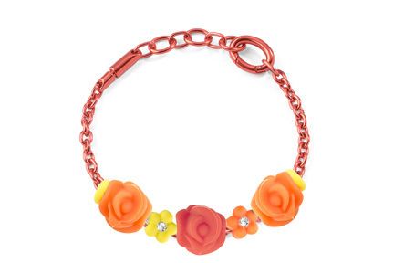 Red, Pink, Amber, Fashion accessory, Orange, Jewellery, Circle, Craft, Bracelet, Body jewelry, 