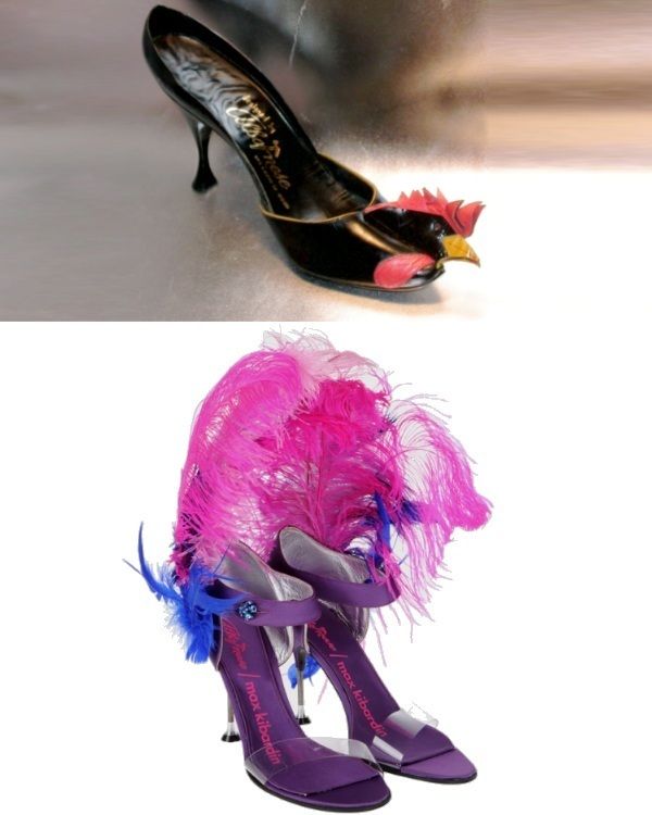 Magenta, Purple, Pink, High heels, Costume accessory, Violet, Basic pump, Sandal, Natural material, Boot, 