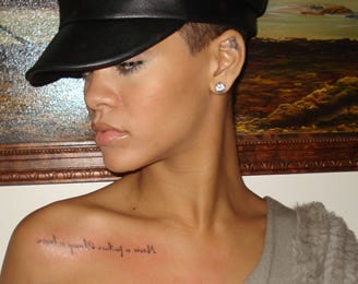 tatuaggio abbinato di Chris Brown e Rihanna