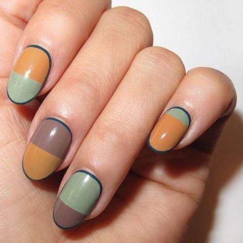 Blue, Green, Finger, Skin, Yellow, Nail, Liquid, Nail care, Manicure, Teal, 