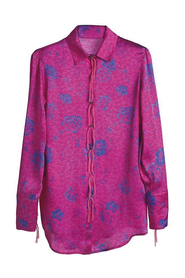 Clothing, Blue, Product, Sleeve, Textile, Coat, Magenta, Pattern, Red, Collar, 