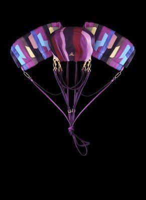 Purple, Magenta, Violet, Pink, Hot air balloon, Light, Air sports, Balloon, Lavender, Parachute, 