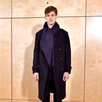 Collar, Sleeve, Standing, Coat, Style, Overcoat, Blazer, Sculpture, Pocket, Frock coat, 