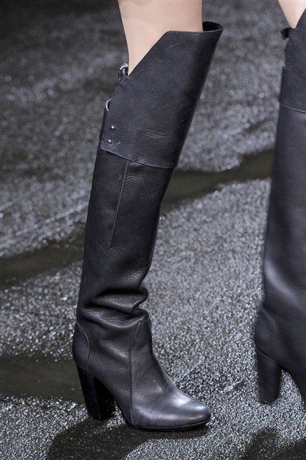 Leather, Fashion, Boot, Fashion design, Knee-high boot, 