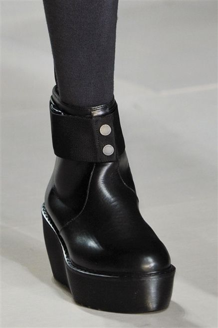 Footwear, Fashion, Black, Leather, Material property, Fashion design, Boot, Silver, Costume accessory, Synthetic rubber, 