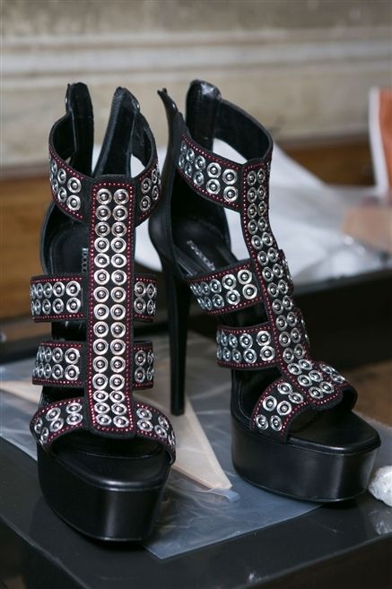 Boot, High heels, Synthetic rubber, Black, Natural material, Collection, Sandal, Silver, Leather, 