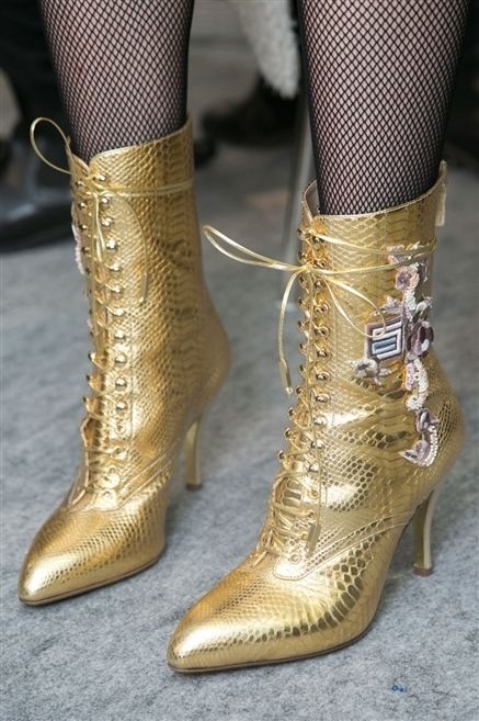 Footwear, Yellow, Boot, Fashion, Pattern, Close-up, Tan, Fashion design, High heels, 