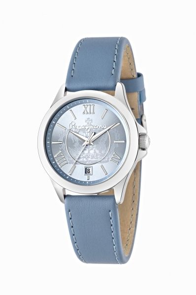 Analog watch, Blue, Product, Watch, Glass, Watch accessory, Fashion accessory, Font, Fashion, Metal, 
